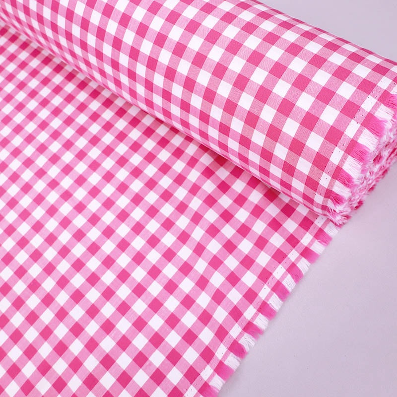 Dressmaking Cotton Gingham – Wide Width – Fuchsia