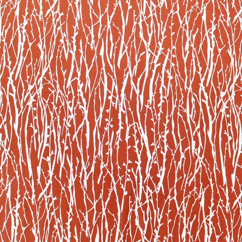 Wide Width Cotton Poplin – Forest – Burnt Orange