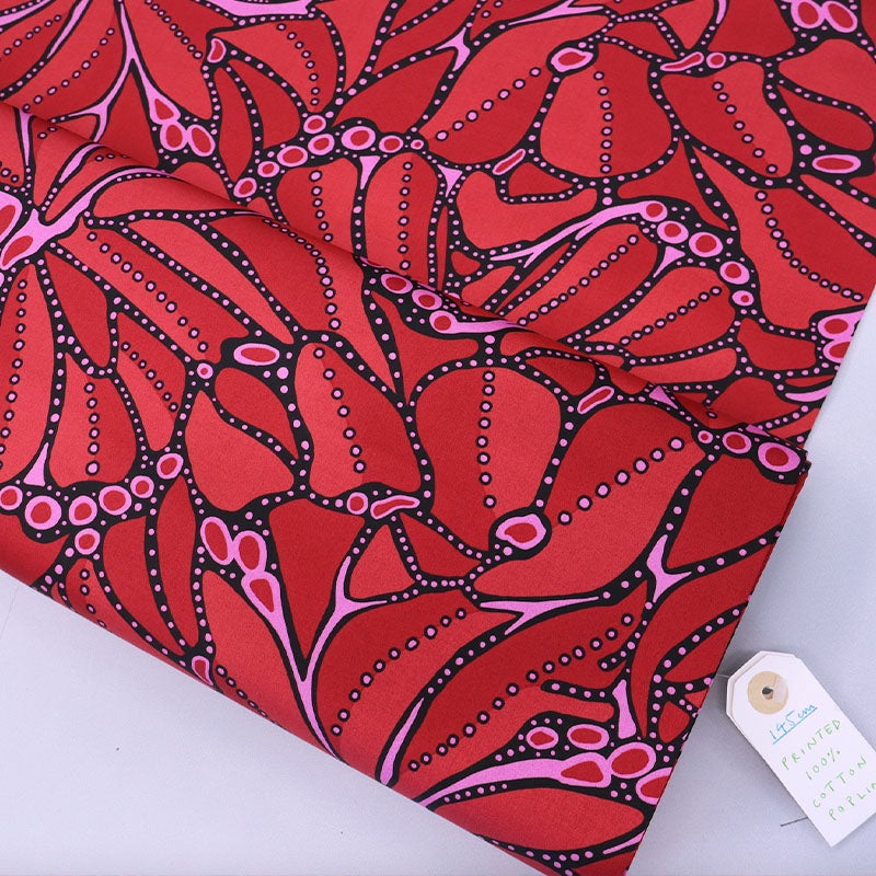 Cotton Poplin – Red – Osmosis
