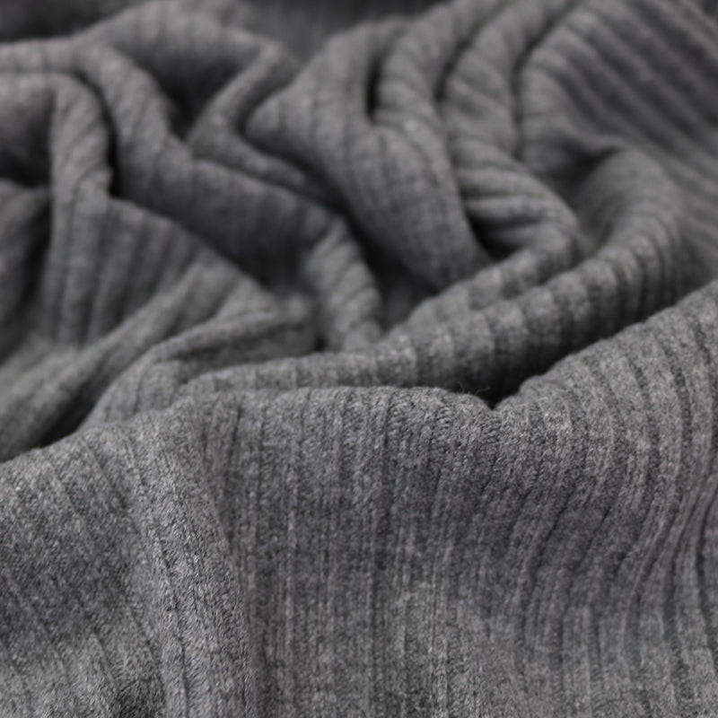 Chunky Circular Ribbing – Charcoal Grey